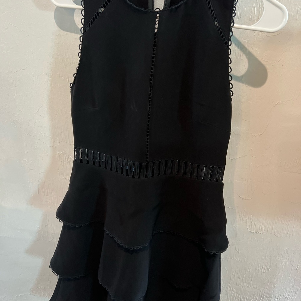 Rachel Zoe Black Layered Kids Dress
